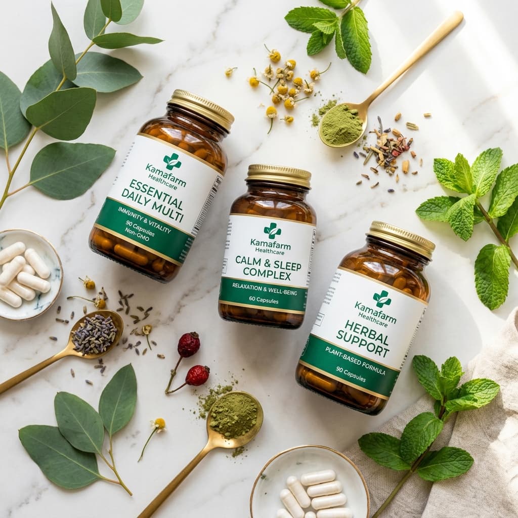 Premium sifatli vitaminlar va biologik faol qo'shimchalar 🌿💊 #Kamafarm #Healthcare