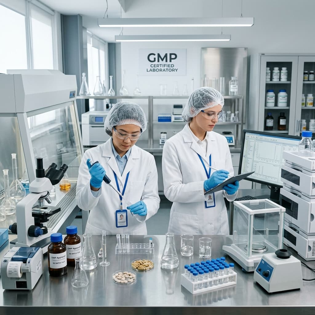 GMP sertifikatlangan laboratoriyamizda sifat nazorati 🔬✅ #SifatKafolati